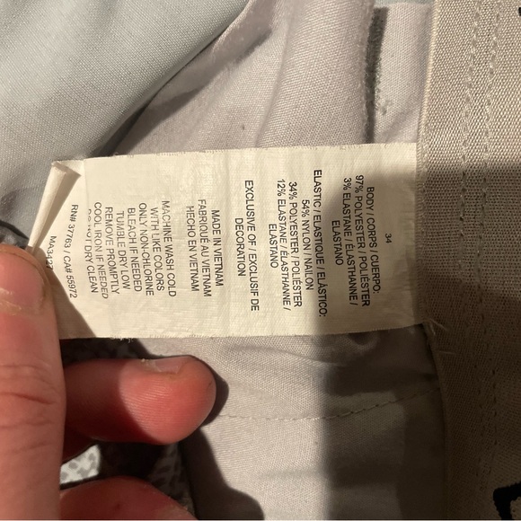 Callaway Plaid Graphic Golf Shorts Gray Size 34 - Picture 3 of 5